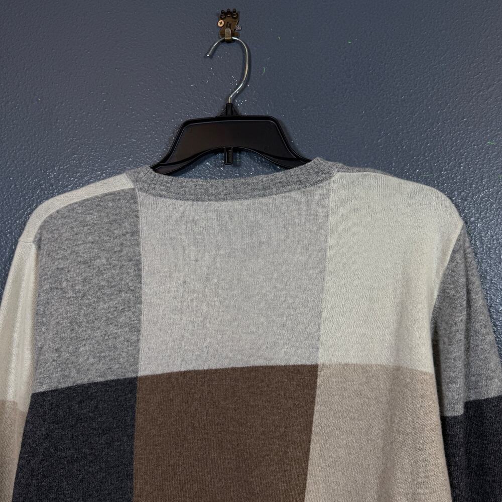 Holebrook Sweden XL men’s abstract multicolor woll knitted sweater crew neck - Picture 7 of 11